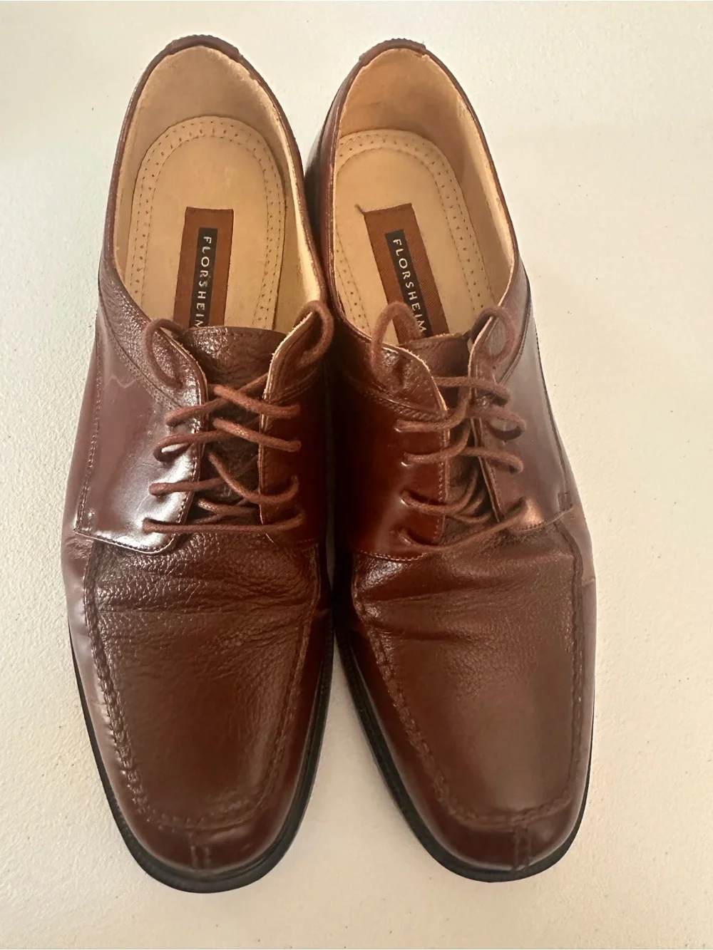 Florsheim Men's Chestnut Brown Leather Derby Shoes